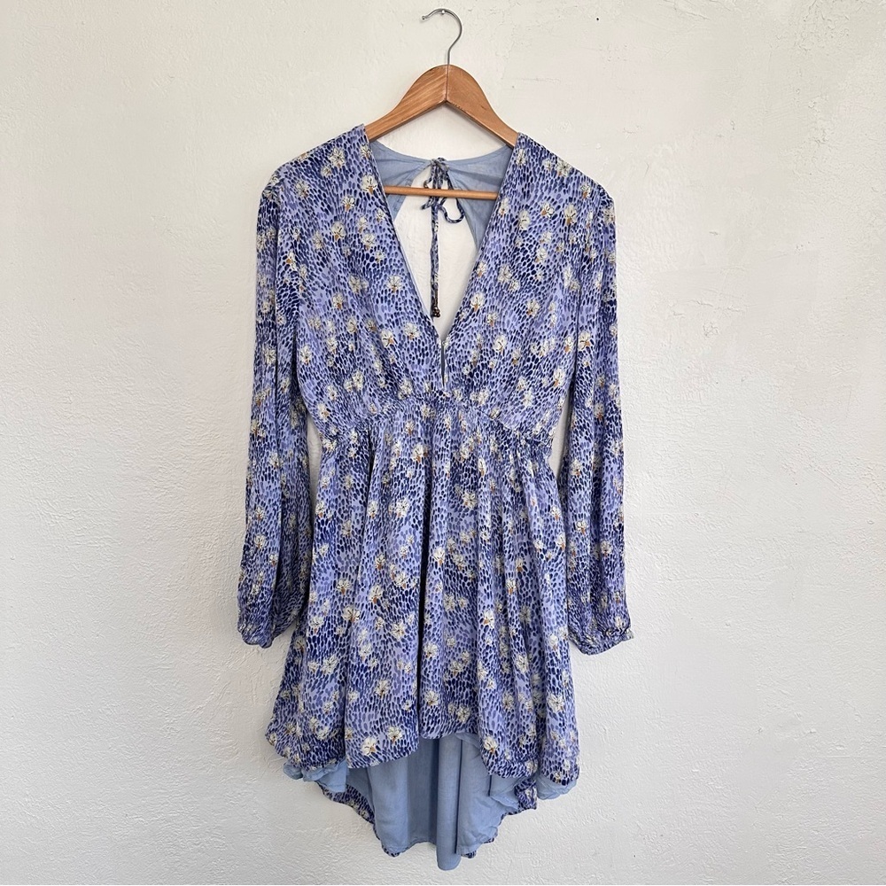 Free People Long Sleeve Mini Dress Size Medium